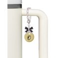 thumbnail image 3 of Delight Jewelry Goldtone Large Disc Letter - O - 3/4'' - Silvertone Bow Charm Accessory for Tumblers and Thermal Cups, 3 of 4