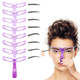 thumbnail image 1 of Plantillas para cejas, plantilla para cejas, 8 estilos, plantilla reutilizable para cejas, 1 of 5
