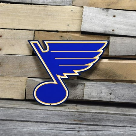 Authentic Street Signs 90224 12 in. St. Louis Blues Note Steel Logo ...