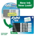 thumbnail image 3 of EXPO Dry Erase Markers, Black, Fine Tip, 12 Count, 3 of 8