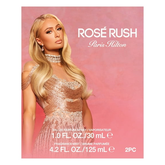 Paris Hilton Rose Rush Eau de Parfum, Perfume for Women, 1.0 fl oz with Bonus 4.2 fl oz Body Mist