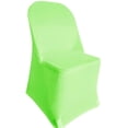 thumbnail image 2 of Wedding Linens Inc. (2pcs) Premium (200 GSM) Spandex Stretch Elastic Lycra Folding Chair Covers - Apple Green, 2 of 2