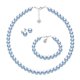 thumbnail image 1 of Set Collar Aretes de Poste Pulsera Zvezda Plata 0.925 Mujer azul Unitalla, 1 of 4