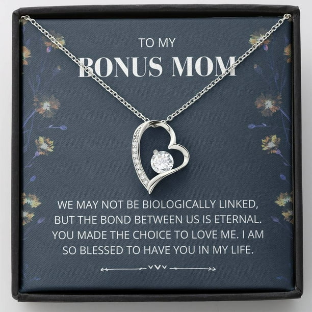Bonus Mom - Eternal Bond - Forever Love Necklace - bonus Mom