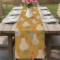 thumbnail image 4 of Yellow Gourd Table Runner 72 Inches, Spring Floral Farmhouse Botanical Bed Runner Dresser Scarves Tabletop for Indoor Outdoor Parties/Ceremony/Banquet, 18" x 72", 4 of 9