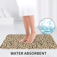 thumbnail image 6 of Bathroom Rugs Sets 3 Piece - trendy Leopard pattern Absorbent Non Slip Bath Mats, U-Shape Toilet Lid Cover, Contour Mat, Soft Washable Shower Mats Bath Rug Mat for Bathroom Tub Toilet, 6 of 7