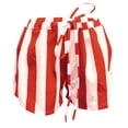 thumbnail image 4 of DHFJKG Women's Striped Shorts Mid Rise Elastic Drawstring Waist Casual Summer Beach Breathable Wide Leg Shorts Trendy Bottoms, 4 of 5