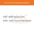 thumbnail image 2 of Max Advanced Brakes - Brake Kit for 2001-2004 2005 Toyota Echo 2000 2001 2002 2003 2004 2005 Toyota MR2 Spyder Front Replacement Geomet Coated Disc Brake Rotors and Ceramic Brake Pads, 2 of 9