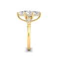 thumbnail image 4 of Forever Jewels 4Ct Marquise Cut Moissanite Women Solitaire Engagement Ring 14K Yellow Gold Plated, 4 of 5