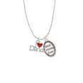 thumbnail image 2 of Delight Jewelry Silvertone I love Dance with Red Heart Best Mom Ever Charm Necklace, 2 of 4