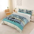 thumbnail image 2 of Catabedysis Ocean Beach Camping Bedding,Camper Print Duvet Cover Full For Boys,Multicolor,Light Gray Reversible,3 Pieces,1 Duvet Cover and 2 Pillowcases, 2 of 6