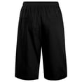 thumbnail image 6 of Bmisegm Womens Summer Shorts Casual Cropped Elastic Waist Solid Color Everyday Bottoms Shorts Women Black M, 6 of 9