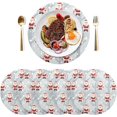 thumbnail image 3 of GZHJMY Christmas Santa Claus Round Placemats Set of 1, Non-Slip Washable Table Mats for Kitchen Dining Party Home Decor,15.4 Inch, 3 of 7