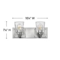 thumbnail image 4 of Hinkley Lighting - Jackson - 2 Light Bath Vanity in Transitional and Rustic and, 4 of 9
