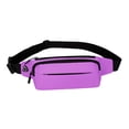 thumbnail image 2 of Riñonera, Riñonera, Monedero, Bolso impermeable, Porta llaves para teléfono celular, Bolso bandolera, Bolso de pecho para caminar, caminar, escalar, púrpura, 2 of 8