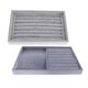 thumbnail image 1 of Caja Organizadora de joyería Portátil Fernando Bandeja de terciopelo de la joyería gris, 1 of 8