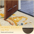 thumbnail image 6 of CURLYOOT Gnome Flower Half Round Door Mat 40'' x 63'', Indoor Outdoor Entrance Rug, Semi Circular Area Rug, Non Slip Washable Absorbent Doormat, Laundry Room Rug, 6 of 7