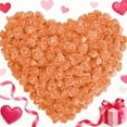 thumbnail image 3 of Orange Foam Rose Flowers Bulk Pack Simulated Floral Stems For Valentines Day Decoration Craft Party Centerpiece Arrangements 100Pcs 1.37X0.78In 0.08Lb, 3 of 7