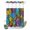 Multicolor, variant on No Hook Shower Curtain, Stained Glass Shower Curtains for Bathroom with See Through Top Window, Vintage Abstarct Geometric Pattern Art Waterproof & Washable Bath Curtain Extra Long 72"x84"