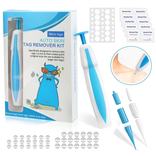Micro Tags Auto Skin Tag Remover Kit Verruga Eliminación Pen Set Skin Tag Removal Pen Eliminador de verrugas sin dolor