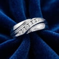 thumbnail image 4 of Pompeii Mens 14K White Gold 1/4ct Diamond Wedding Ring High Polished Smooth Band (G/H,I1), 4 of 5