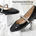 thumbnail image 3 of Dream Pairs Bailarinas Mary Jane para Niñas Negro Talla 13, 3 of 7