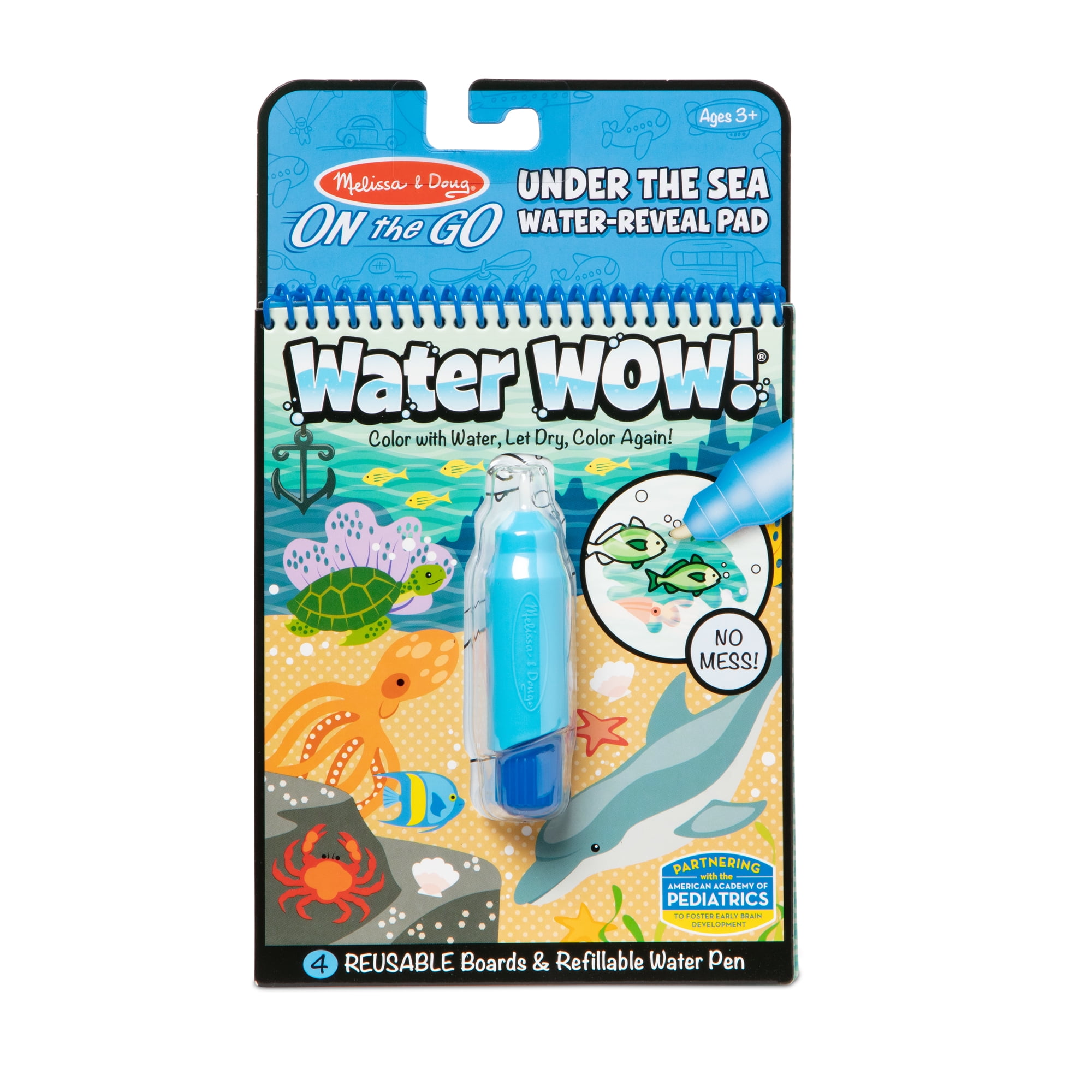 Melissa & Doug On the Go Water Wow! Reusable Water-Reveal Activity Pad - Under the Sea
