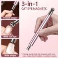 thumbnail image 2 of Set de imanes para nail art uadbau de 4 piezas con diseño ojo de gato, 2 of 7