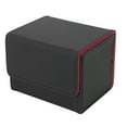 thumbnail image 2 of Sports Cards Storage Box Magnetic Closure PU Leather Card Holder for 100+ Double Sleeved Cards 2 Layer Rainproof Design with Soft Microfiber Lining, 2 of 7
