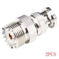 thumbnail image 1 of UHF hembra a BNC macho Adaptador recto tipo M a BNC Conector RF coaxial convertidor coaxial RF niquelado 1/2 Piezas sidaley  TX1028-02, 1 of 2