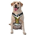 thumbnail image 1 of Wukai Harnais pour Animaux de Compagnie Imprimé Camion de l'Action de Grâce, Gilet Laisse pour Animaux - Boucle Réglable, Design Réfléchissant, Accessoires pour Chiens Petits, Moyens et Grands - Moyen, 1 of 6