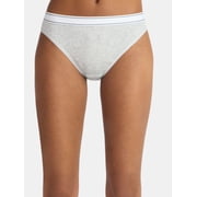No Boundaries Stretch Ribbed Bikini Panties, 5-Pack, Womens