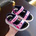 thumbnail image 5 of WERYOUNG Girls Boys Sandals Hook And Loop Strap Open Toe Non- Soft Sole Beach Shoes Baby Classic Weekend Sandals,Pink,10.5-11 Years, 5 of 5