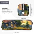 thumbnail image 3 of Honeii Cozy Cottage Lakeside Sunset Pattern Pencil Case, Pencil Pouch, Pencil Case Small, Pencil Pouch Aesthetic, PVC Pencil Pouch, Pencil Bag, Makeup Pouch, 3 of 7