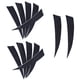 thumbnail image 1 of 12 Pedazos Fletchings de Tiro con Duro Accesorio de Modificación - Negro, 1 of 8