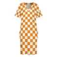 thumbnail image 4 of Vestido de cuadros TN Vawls con bolsillos sueltos, vestido de cumpleaños para mujer, vestido elegante, vestidos, 4 of 7