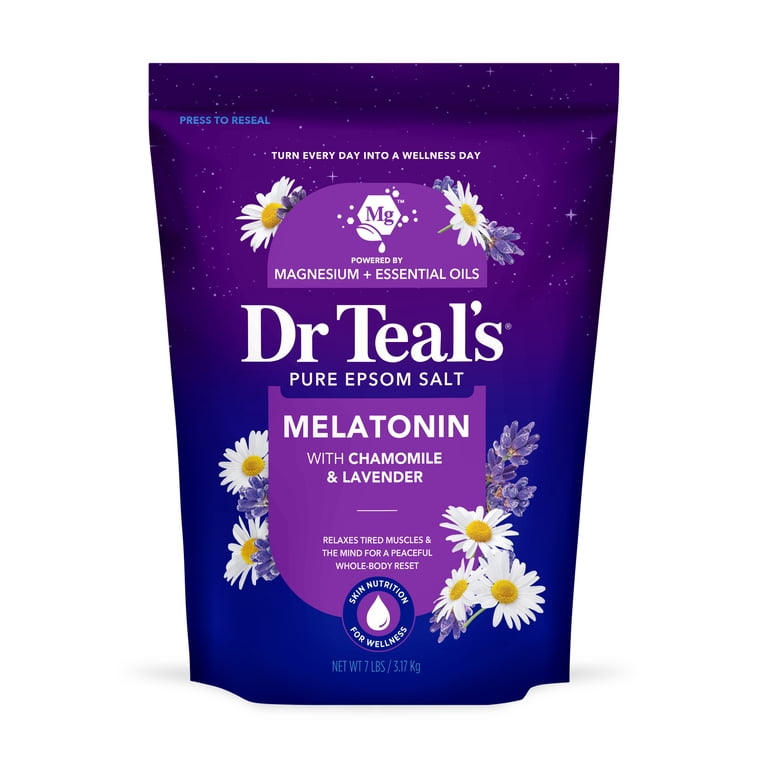 Dr Teal's Melatonin Sleep Blend Epsom Salt Soak, 7 lbs photo 7
