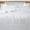 thumbnail image 6 of Solid Quilt Set - Lightweight, Soft, All-Season - 2-Piece Seersucker Bedding Set (Twin / Twin XL, White), 6 of 6