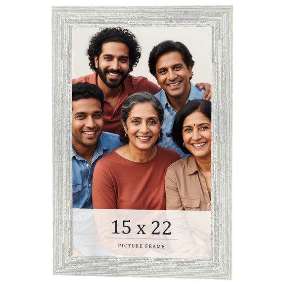 15x22 Frame White Real Wood Picture Frame Width 1.5 inches | Interior Frame Depth 0.5 inches | Barn