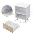 thumbnail image 2 of 2 of Bedside Cupboard with 1 Drawer and Short Legs; End Table with Storing Shelf; Indoors XH, 2 of 9