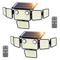 thumbnail image 1 of Luces solares SZPOWER 3000LM, 6 cabezales con 2 sensores de movimiento, paquete de 2, 1 of 7