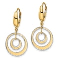 thumbnail image 4 of Auriga Fine Jewelry 14K Two-tone Gold Dangle Earrings for Women, 4 of 6