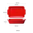 thumbnail image 3 of Household Ceramic Large Baking Double Ear Rectangular Microwave Oven Tray 3800ML Baking Bowl, Cheese Baked Rice Baking Tray, 3 of 6