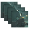 thumbnail image 5 of Qxltty Rainy Scene Outside The Window Napkins 20×20in Perfect for Parties Dinners Weddings Cocktail Housewarming Cloth Napkins Set of 1, 5 of 8