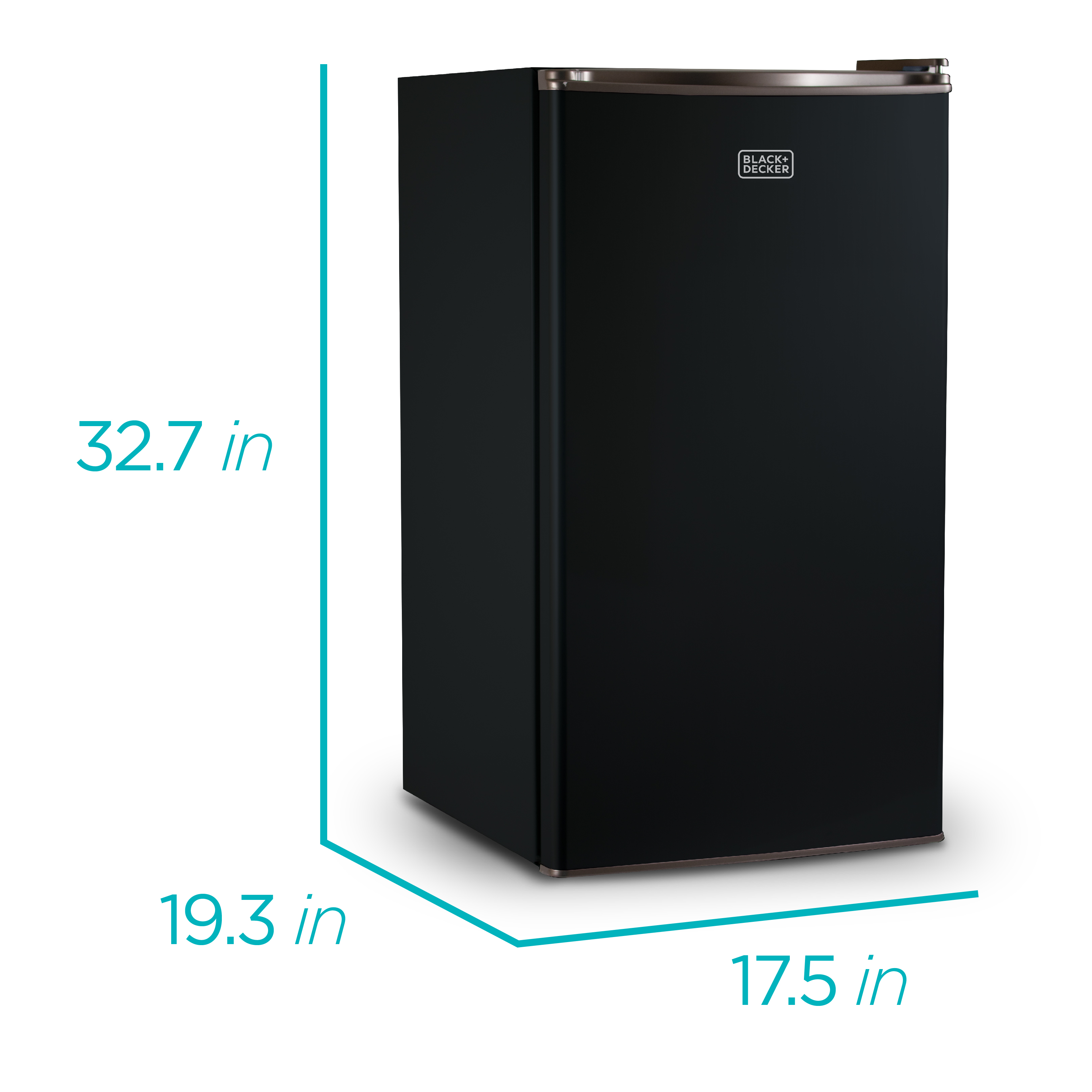 BLACK+DECKER BCRK32B Compact Refrigerator & Mini Fridge with Freezer, 3.2 cu. ft., Black - image 3 of 7