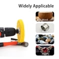 thumbnail image 2 of Ultra fine Cotton 1 Treated Yellow Cotton 1 Fine Cotton 1 Buffing Polishing Wheel 1/2" inch Arbor Hole for Mini Bench Grinder with one 1/4" Shank for Drill, 2 of 7