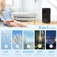 thumbnail image 4 of HOMCOM 8,000 BTU Portable Air Conditioner for 345 sqft room, Timer, Black, 4 of 10