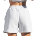 thumbnail image 1 of Diconna Women Solid Color Shorts, Adults Casual Style Pants with Slant Pockets, 1 of 4