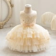 thumbnail image 2 of Bmisegm Girls Summer Dress Puffy Party Tutu Gown Birthday Celebration Performance princess Flower Girl Dress, 2 of 3
