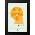 thumbnail image 2 of Tomas Design 17x24 Black Modern Framed Museum Art Print Titled - Lion, 2 of 5